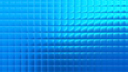 Obraz premium Illustration of a blue radiant background with a square mosaic