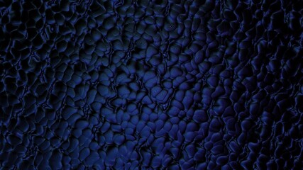 Illustration of a dark blue background with a 3D patterned surface