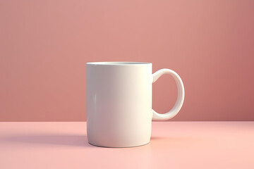 White mug mock up Generative AI