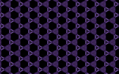 Illustration of purple repeating patterns on a black background