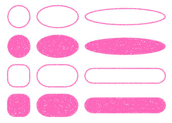 クレヨン素材　フレームパーツセット