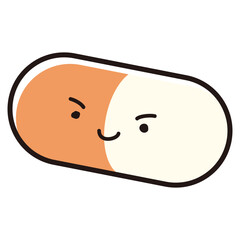 シンプルでかわいい薬のキャラクター