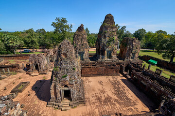 Pre Rup Khmer temple at Angkor Thom is popular tourist attraction, Angkor Wat Archaeological Park...