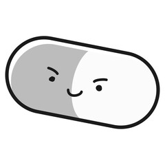 シンプルでかわいい薬のキャラクター
