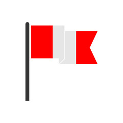 Peru flags icon set, Peru independence day icon set vector sign symbol