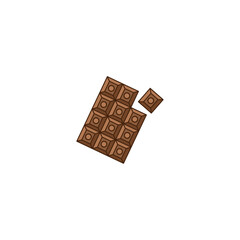 delicious chocolate bar design vector