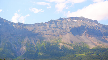 mountain landscape with clouds