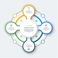 Modern Infographic  design business template with icons and 4 options or steps. Can be used for process diagram, presentations, workflow layout, banner, flow chart,

