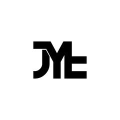 jyt lettering initial monogram logo design