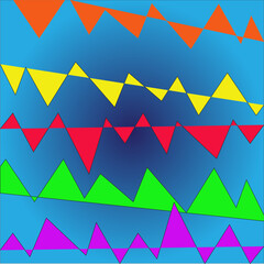 colorful triangles