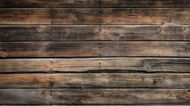 Reclaimed Barn Wood Texture Wooden Background - generative ai