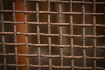 Old rusty grill. Texture, background.