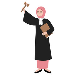 judge cartoon character illustration