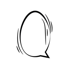 Chat box on white background