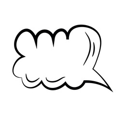 Chat box on white background