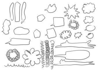 フレーム　吹き出し　セット