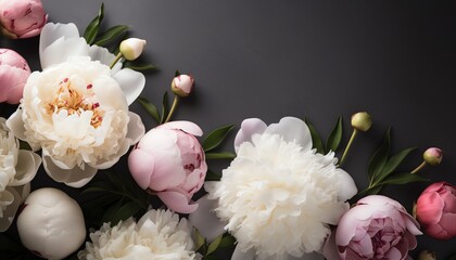 background with peonies