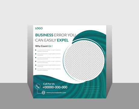 Vector and modern business social media post.