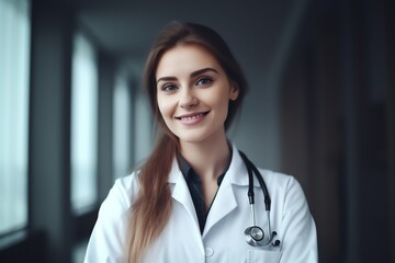 portrait of a smiling female doctor