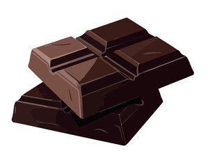 Chocolate bars stacked