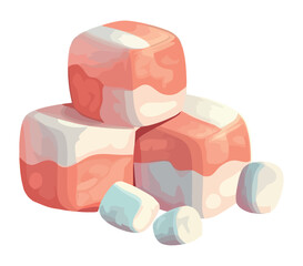 Gourmet dessert marshmallows confection