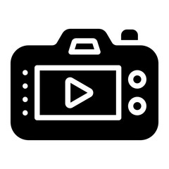 video glyph icon