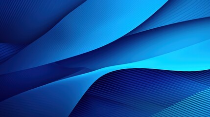 
abstract blue background with smooth lines and waves, 3d illustration.Generative Ai