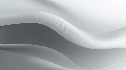 Fototapeta premium abstract background with smooth lines in gray colors, 3d illustration.Generative Ai