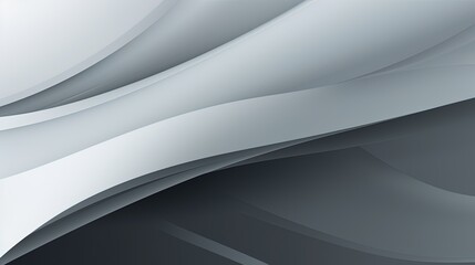 abstract background with smooth lines in gray colors, 3d illustration.Generative Ai
