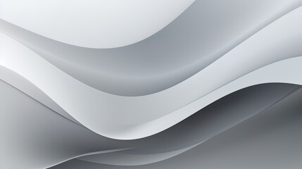 abstract background with smooth lines in gray colors, 3d illustration.Generative Ai