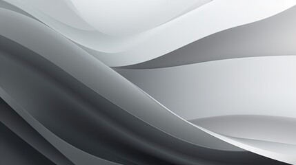 abstract background with smooth lines in gray colors, 3d illustration.Generative Ai