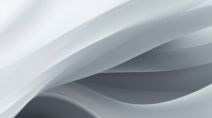 Fototapeta premium abstract background with smooth lines in gray colors, 3d illustration.Generative Ai