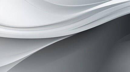 Fototapeta premium abstract background with smooth lines in gray colors, 3d illustration.Generative Ai