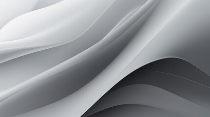 abstract background with smooth lines in gray colors, 3d illustration.Generative Ai