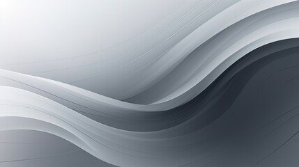 Fototapeta premium abstract background with smooth lines in gray colors, 3d illustration.Generative Ai