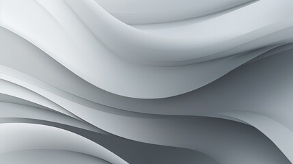 Fototapeta premium abstract background with smooth lines in gray colors, 3d illustration.Generative Ai