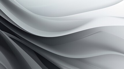 abstract background with smooth lines in gray colors, 3d illustration.Generative Ai