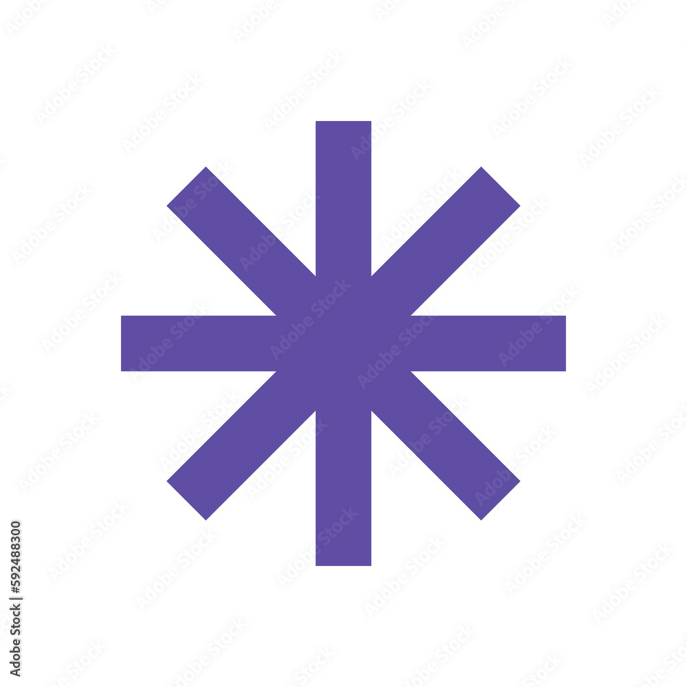 Poster retro star shape design element