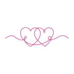 pink heart with ribbon