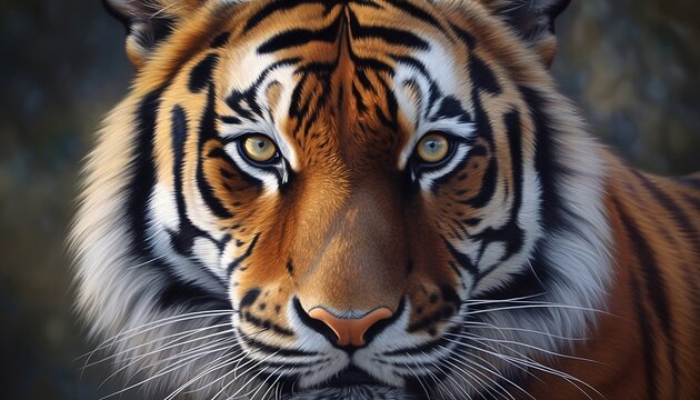 Portrait of a Bengal tiger 4K