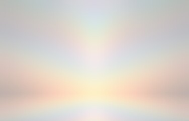 Obraz premium 3d empty room pastel iridescent defocus background.