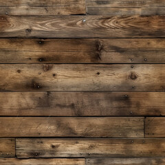 Naklejka premium Seamless Wood Pattern, Boards, Rustic, Vintage. Pattern Fits Together Seamlessly. Generative AI
