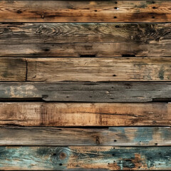 Obraz premium Seamless Wood Pattern, Boards, Rustic, Vintage. Pattern Fits Together Seamlessly. Generative AI