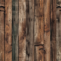 Seamless Wood Pattern, Boards, Rustic, Vintage. Pattern Fits Together Seamlessly. Generative AI