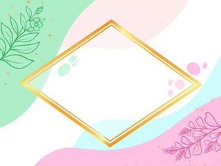 Pastel Background Frame Illustration