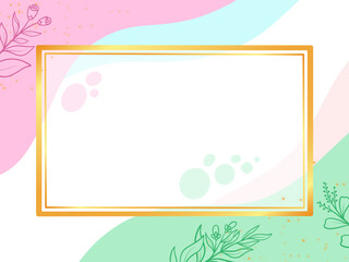 Pastel Frame Background Illustration