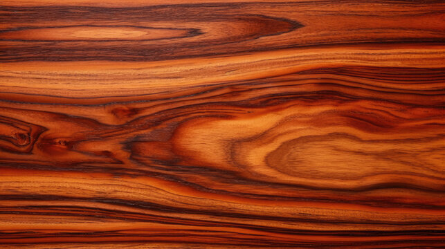 Exotic Cocobolo Wood Texture Wooden Background - generative ai