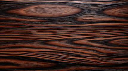 Exotic Ebony Wood Texture Wooden Background - generative ai