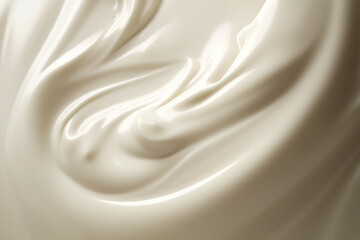 Liquid white chocolate, soft texture. Generative AI