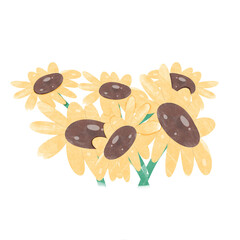 Sunflower  watercolor 